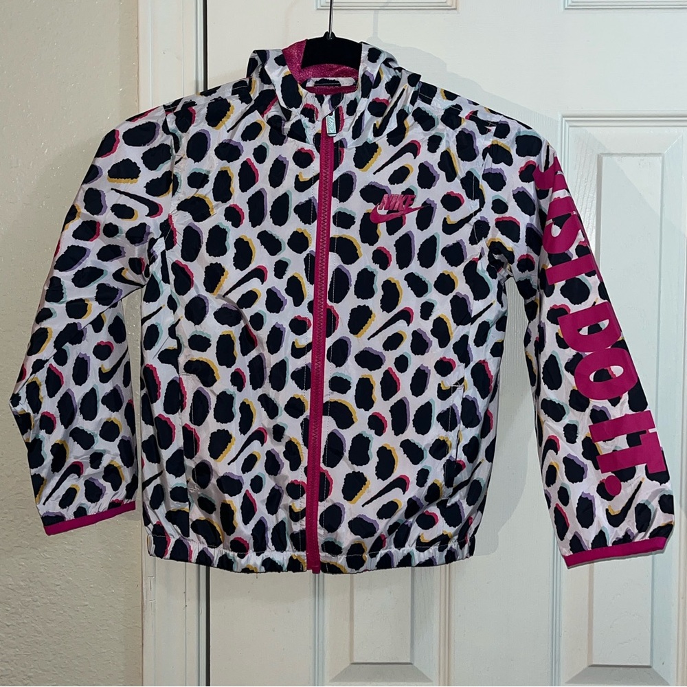 Nike Kids Jacket - Black, White, Pink